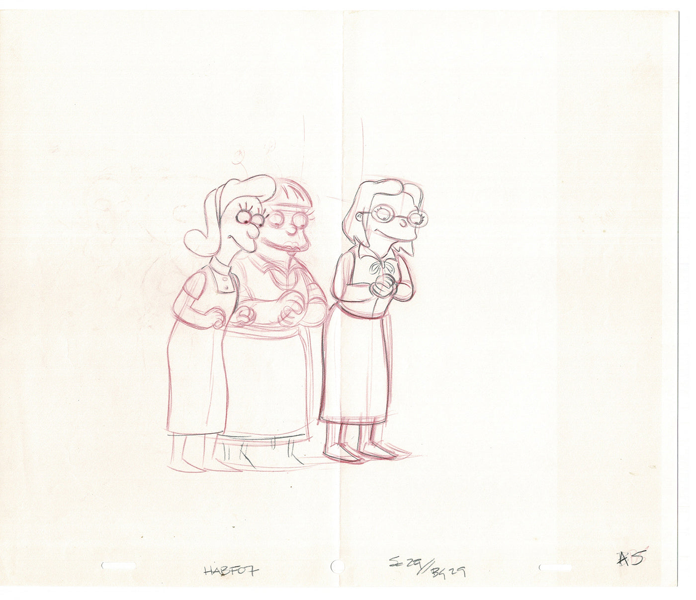 The Simpsons Original Production Animation Cel Drawing 2006 Fox CD-005