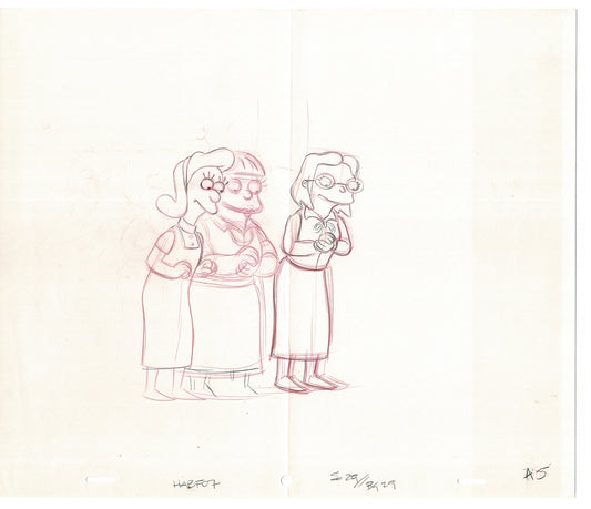 The Simpsons Original Production Animation Cel Drawing 2006 Fox CD-005