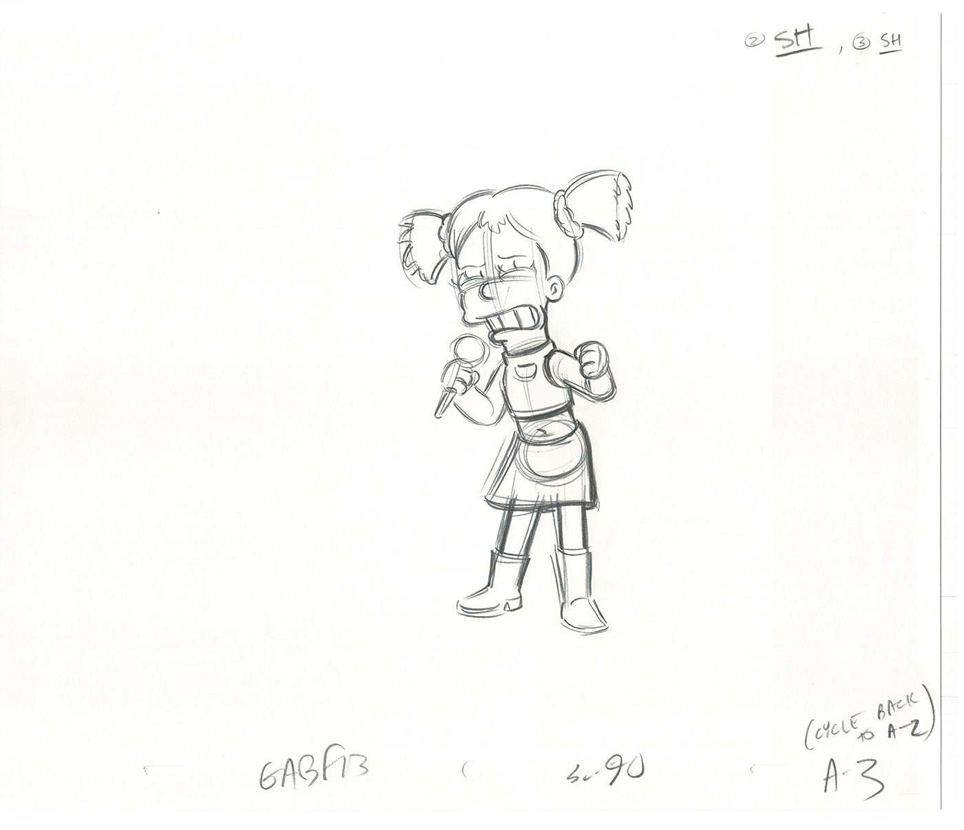 The Simpsons Original Production Animation Cel Drawing 2005 Fox CD-014