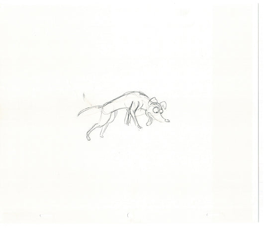 The Simpsons Santa's Little Helper Original Production Animation Cel Drawing likely from the 1992 Fox CD-025