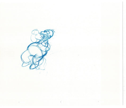 The Simpsons Homer Original Production Animation Cel Drawing likely from the 1990s-2000s Fox CD-027
