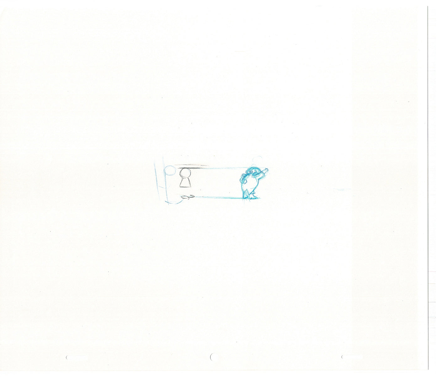 The Simpsons Ralph Wiggum Original Production Animation Cel Drawing likely from the 1993 Fox CD-028