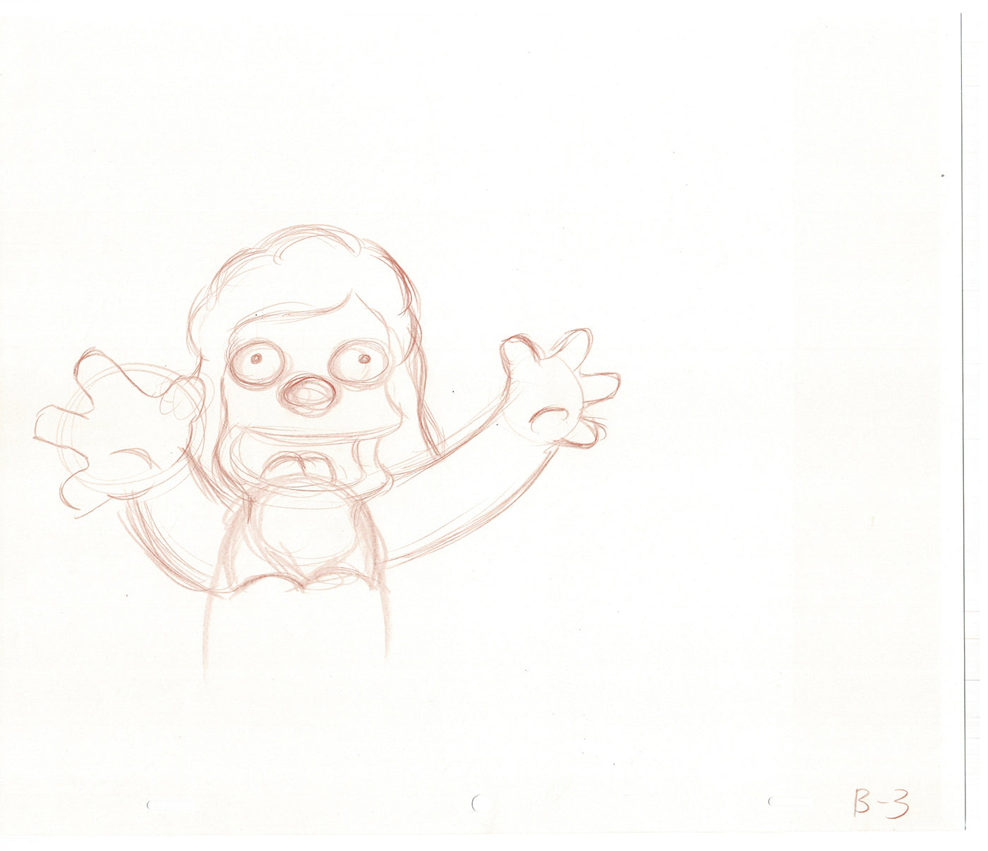 The Simpsons Original Production Animation Cel Drawing likely from the 1990s-2000s Fox CD-030