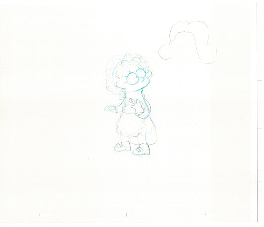 The Simpsons Original Production Animation Cel Drawing likely from the 1990s-2000s Fox CD-033