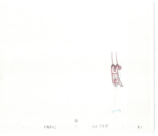 The Simpsons Original Production Animation Cel Drawing likely from the 1990s-2000s Fox CD-035