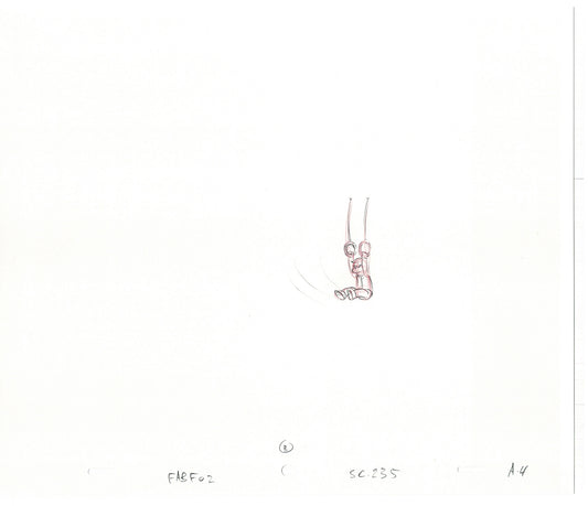 The Simpsons Original Production Animation Cel Drawing likely from the 1990s-2000s Fox CD-036