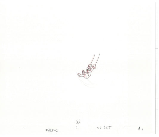 The Simpsons Original Production Animation Cel Drawing likely from the 1990s-2000s Fox CD-037