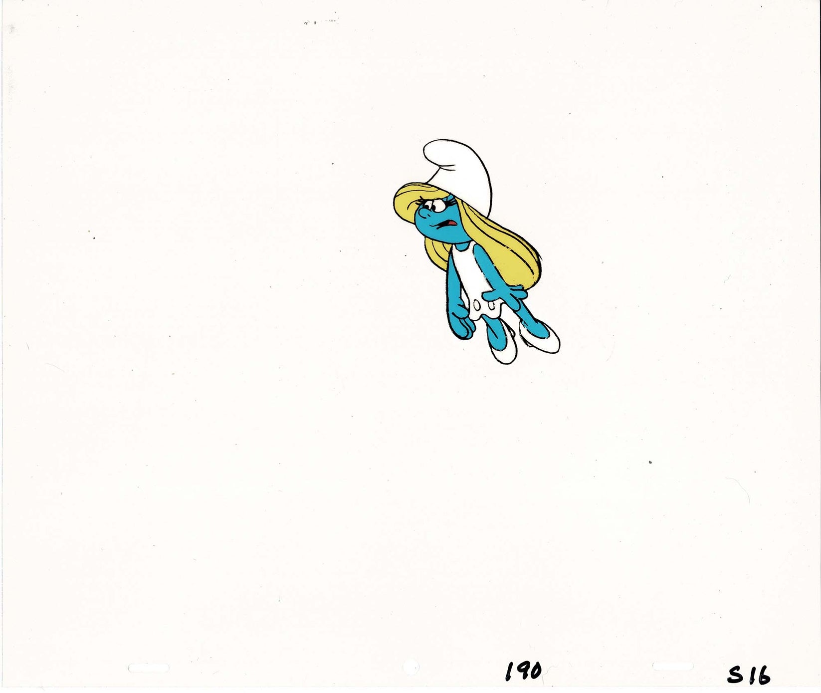 Smurfs Smurfette Original Production Animation Cel From Hanna Barbera Charles Scott Gallery 1636