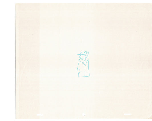 Sesame Street Cel Drawing Detective Snake Production Cartoon The Coil Case Ivanick 1989 AD-04