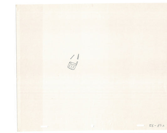 Sesame Street Cel Drawing Detective Snake Production Cartoon The Coil Case Ivanick 1989 AD-06