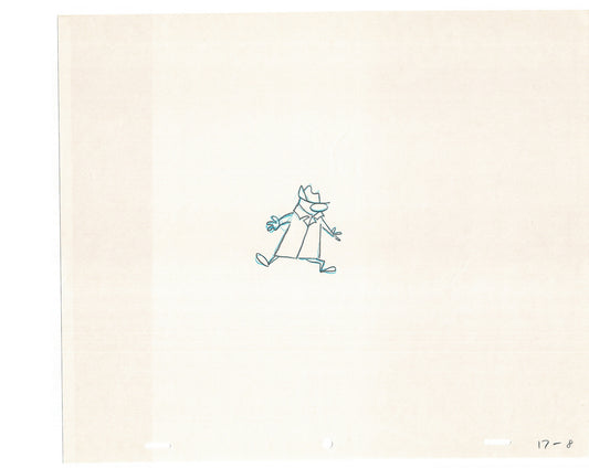 Sesame Street Cel Drawing Detective Snake Production Cartoon The Coil Case Ivanick 1989 AD-09