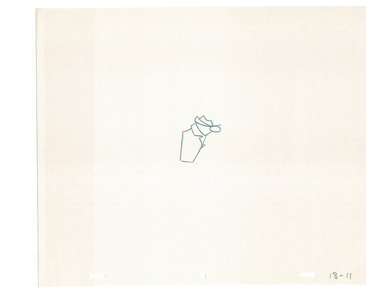 Sesame Street Cel Drawing Detective Snake Production Cartoon The Coil Case Ivanick 1989 AD-12