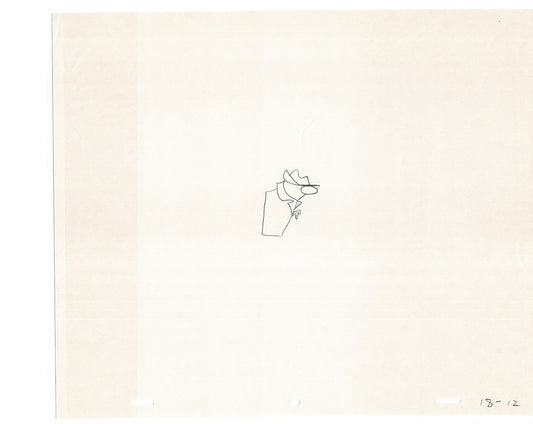 Sesame Street Cel Drawing Detective Snake Production Cartoon The Coil Case Ivanick 1989 AD-13
