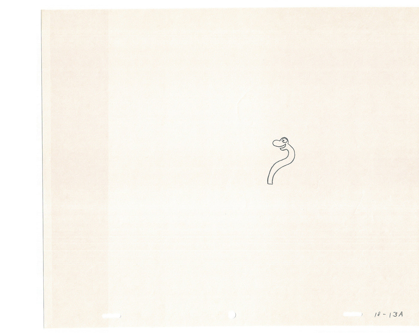 Sesame Street Cel Drawing Detective Snake Production Cartoon The Coil Case Ivanick 1989 AD-18