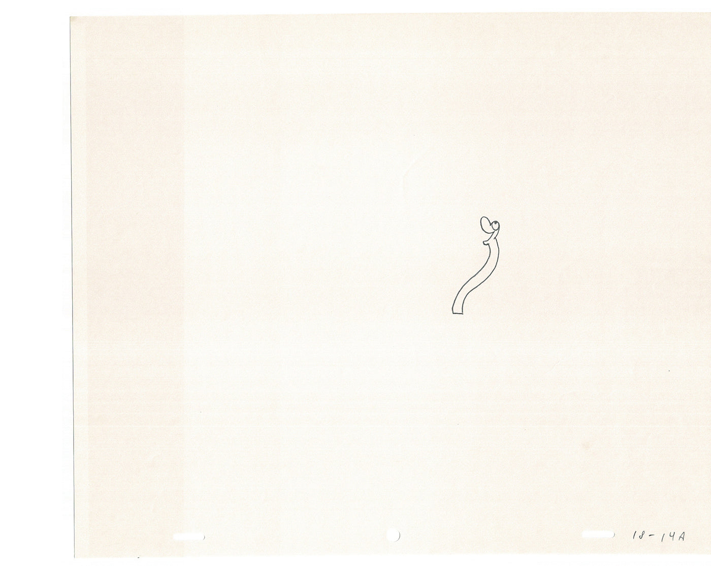 Sesame Street Cel Drawing Detective Snake Production Cartoon The Coil Case Ivanick 1989 AD-19