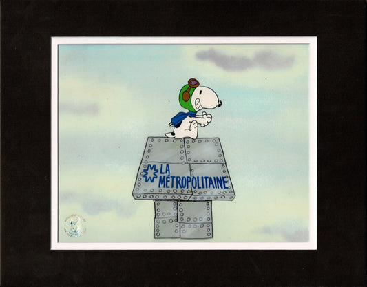 Snoopy RED BARON Production Animation Cel Charles Schulz Peanuts Melendez M5