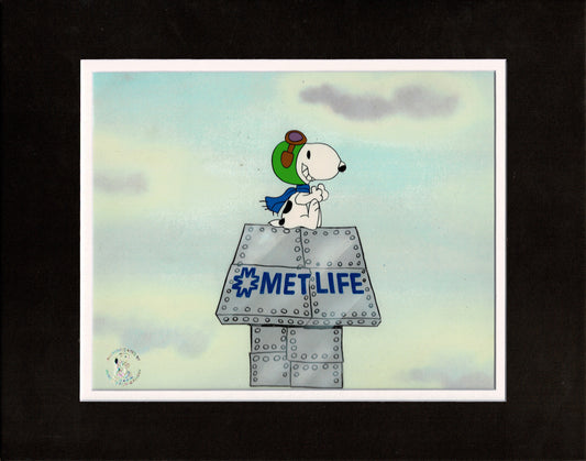 Snoopy RED BARON Production Animation Cel Charles Schulz Peanuts Melendez M6