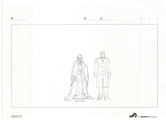 Lot of 3 Doctor Strange Sorcerer Supreme 2007 Marvel Animation Cel Drawings A1-57