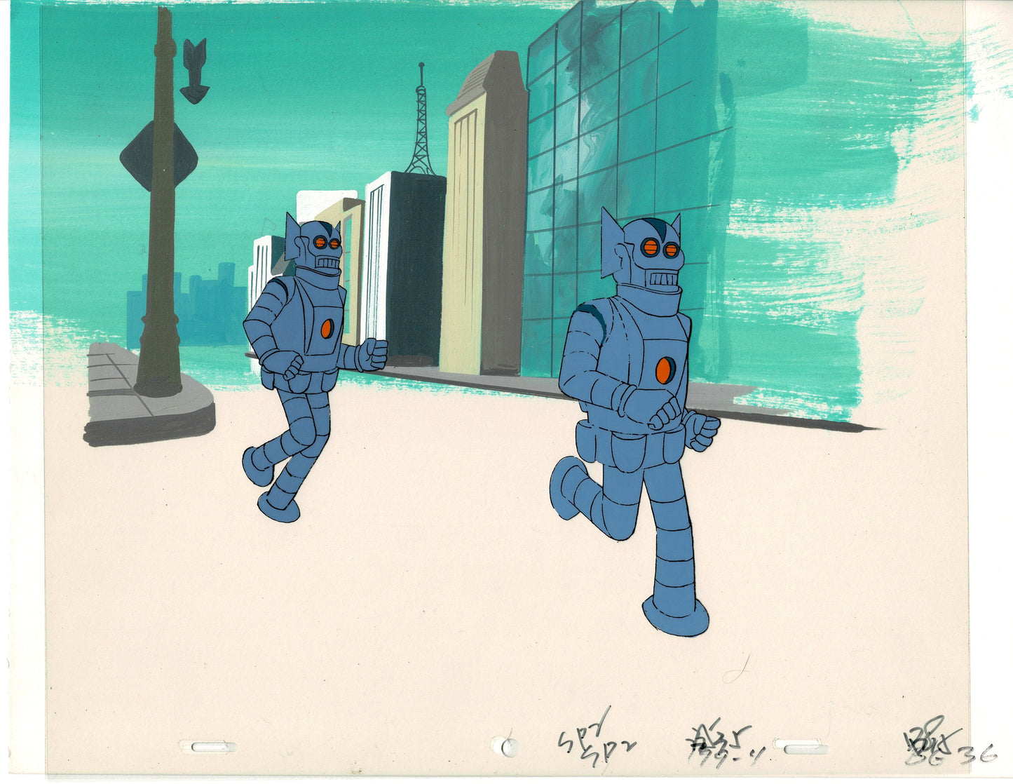 Superfriends Superpowers Darkseid Animation Cartoon Cel Hanna Barbera 1984-5 rb