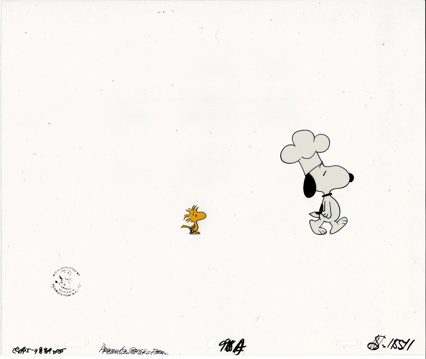 A Charlie Brown Thanksgiving Peanuts Production Animation Cel Setup with 2 Drawings 1973 from Charles Schulz Melendez Studio T5