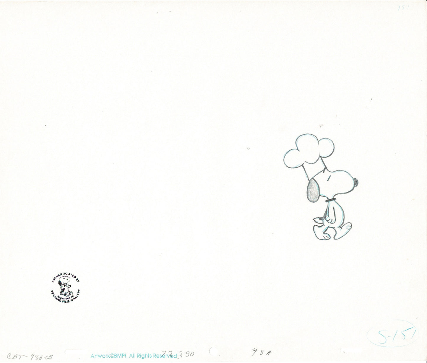 A Charlie Brown Thanksgiving Peanuts Production Animation Cel Setup with 2 Drawings 1973 from Charles Schulz Melendez Studio T5
