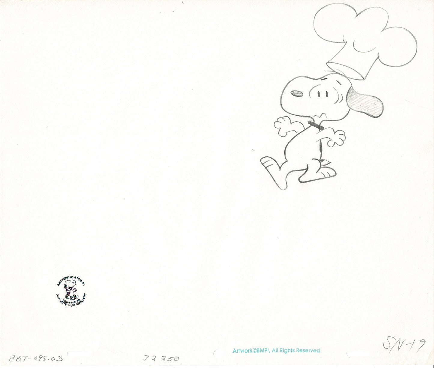 A Charlie Brown Thanksgiving Peanuts Production Animation Cel Setup with Drawings 1973 from Charles Schulz Melendez Studio T983
