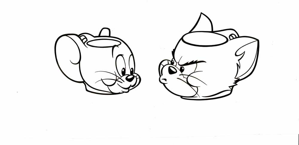 Tom and Jerry Hand-Inked Drawing Style Guide Hanna Barbera 1995 m