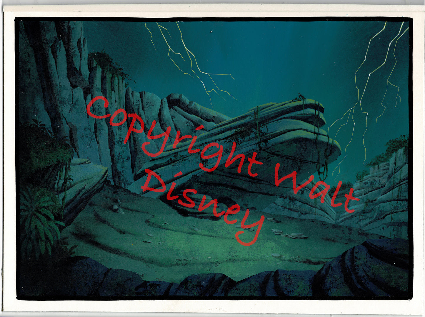 Walt Disney Tarzan Production Animation Background and Drawing