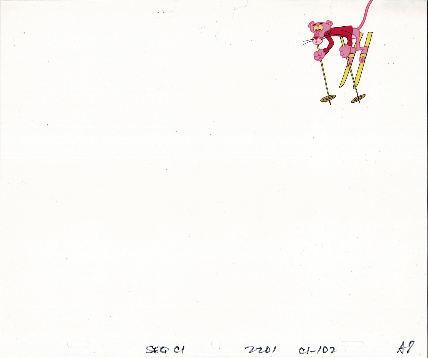Pink Panther Olym-Pinks Production Cel and Drawing 1980 DePatie Freleng A8