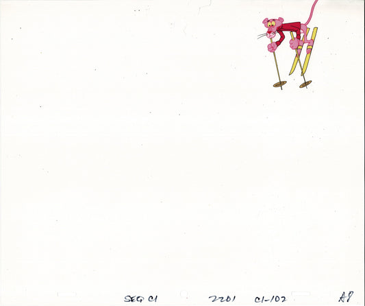 Pink Panther Olym-Pinks Production Cel and Drawing 1980 DePatie Freleng A8