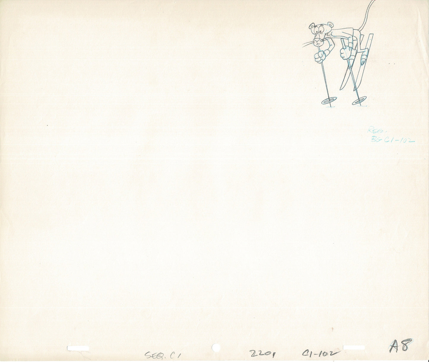 Pink Panther Olym-Pinks Production Cel and Drawing 1980 DePatie Freleng A8