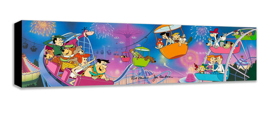 Scooby-Doo Jetsons Flintstones Hanna Barbera Warner Brothers Mighty Mini Gallery-Wrapped Limited Edition of 1500 Canvas Print Theme Park