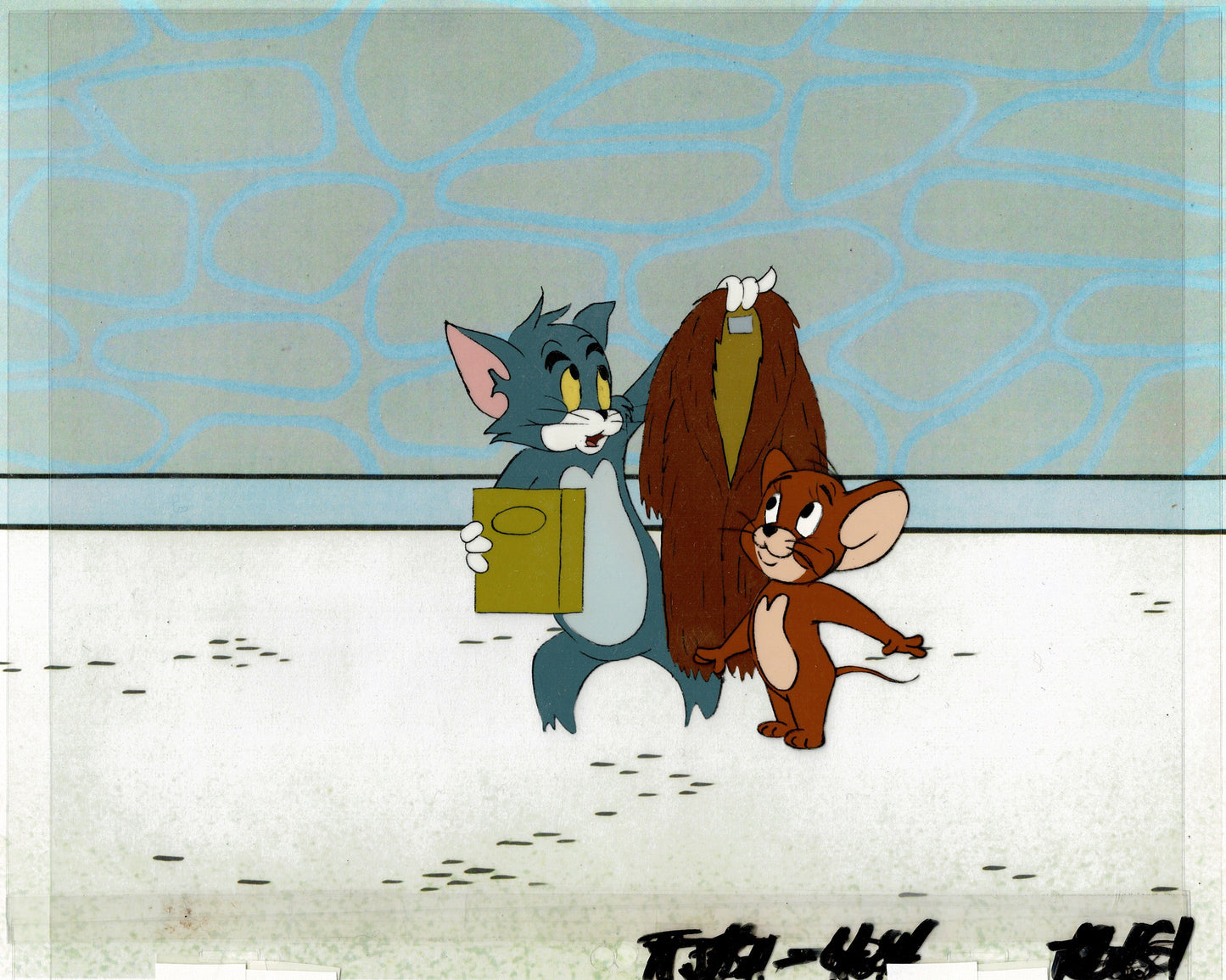 Tom & Jerry Cartoon Cel(s) Prop Animation n Drawing(s) Filmation 1980-82 G-17