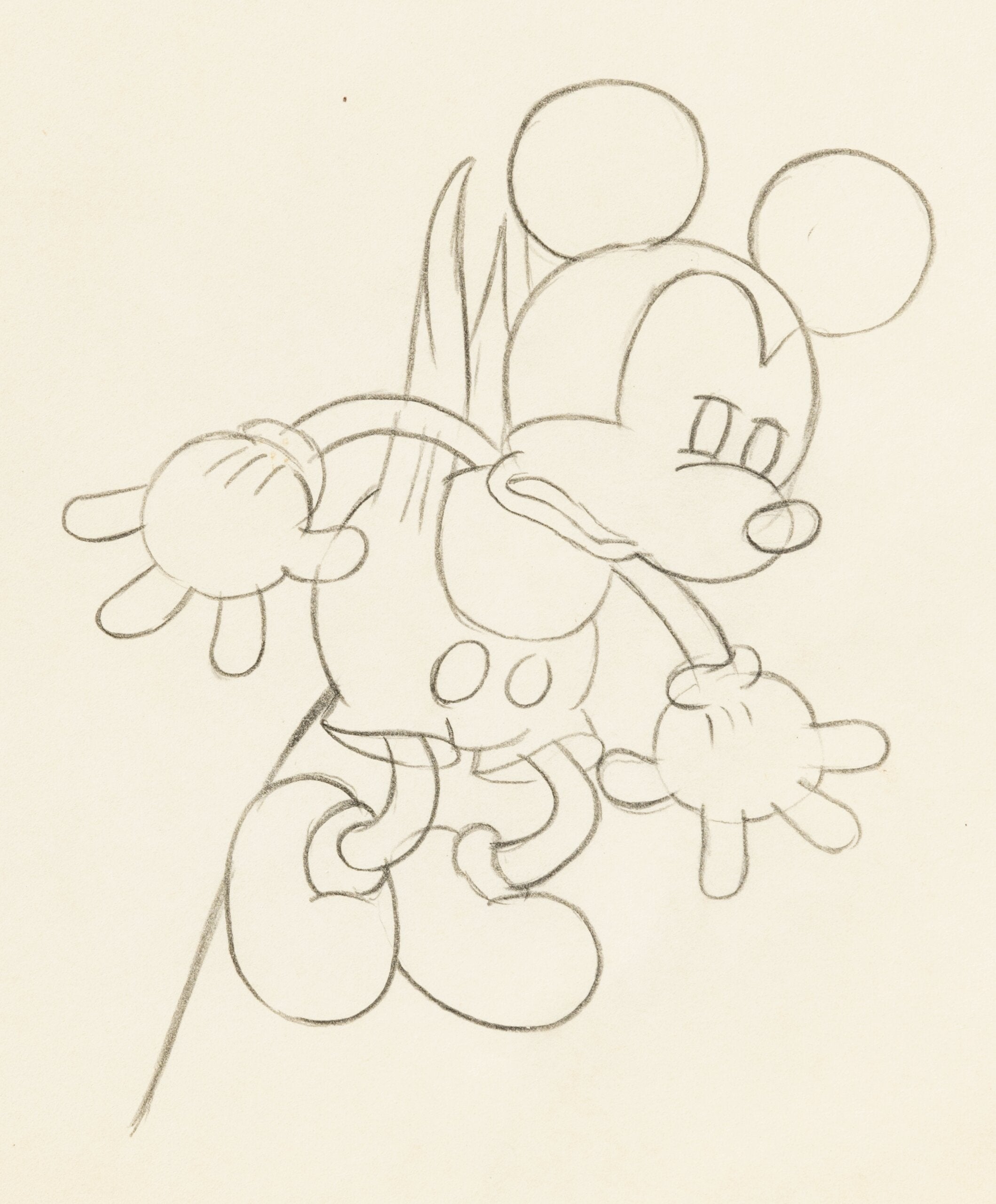 How to Draw Mickey Mouse in Classic Retro Style in 13 Steps