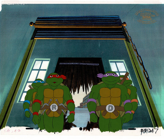 Teenage Mutant Ninja Turtles TMNT Original Production Animation Cel B C-KO