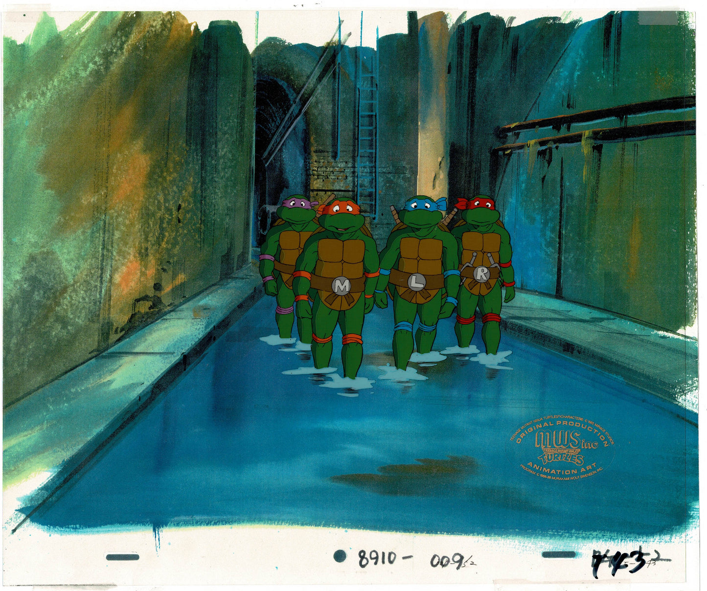 Teenage Mutant Ninja Turtles TMNT Original Production Animation Cel W C-KO