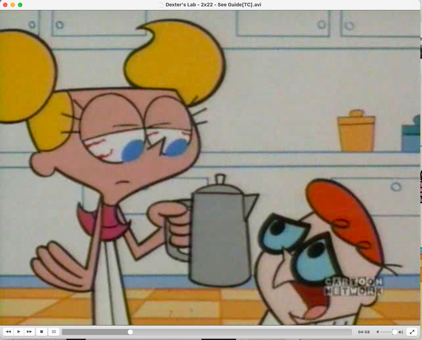 Dexters LAB Cartoon Animation Cel And Original Production Background From Cartoon Network Genndy Tartakovsky 1998