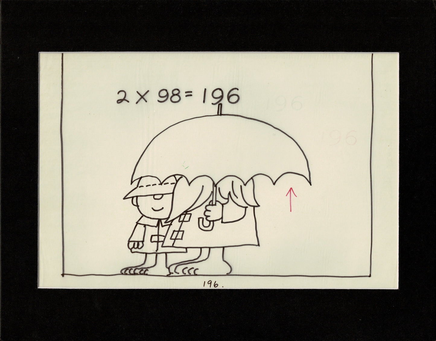Schoolhouse Rock ABC Original Production Animation Cel Layout Drawing Elementary My Dear 1973 6