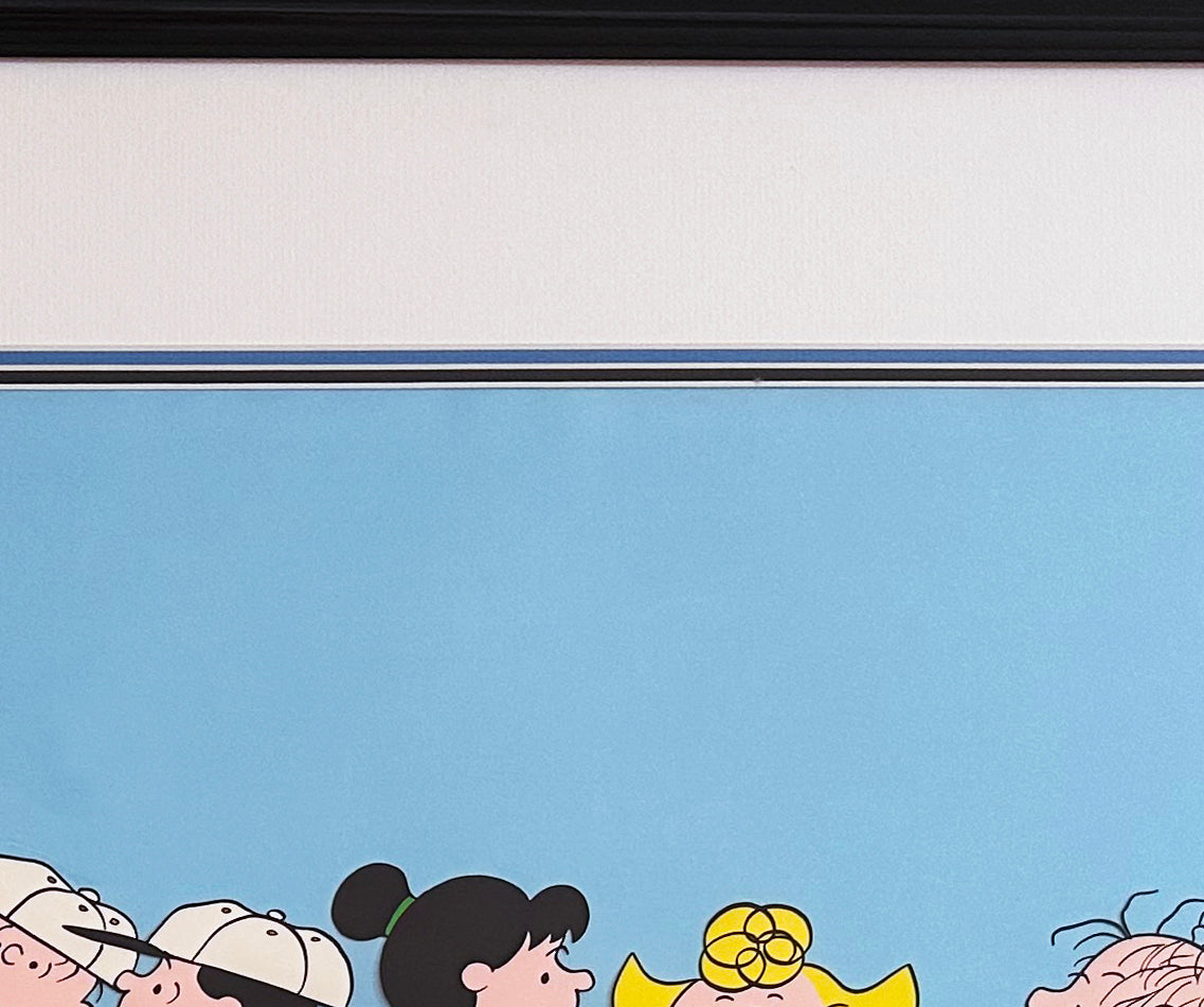 PEANUTS Charlie Brown Baseball Cel Limited Edition SIGNED by Bill Melendez Interesting Discussions from A Boy Named Charlie Brown