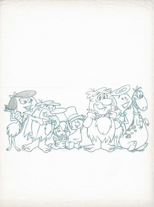 The Flintstones Cartoon Network Hand-Drawn for Style Guide Hanna Barbera 1995 1