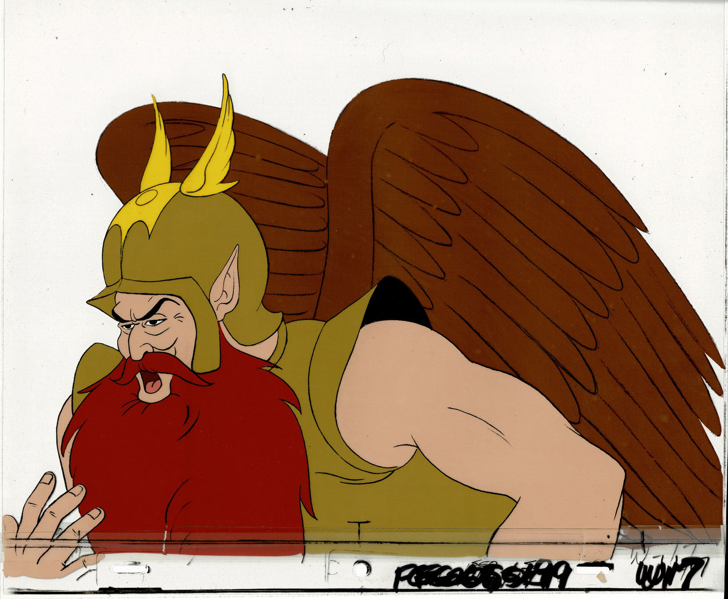 Flash Gordon Production Animation Cel and Background Filmation 1979 w7