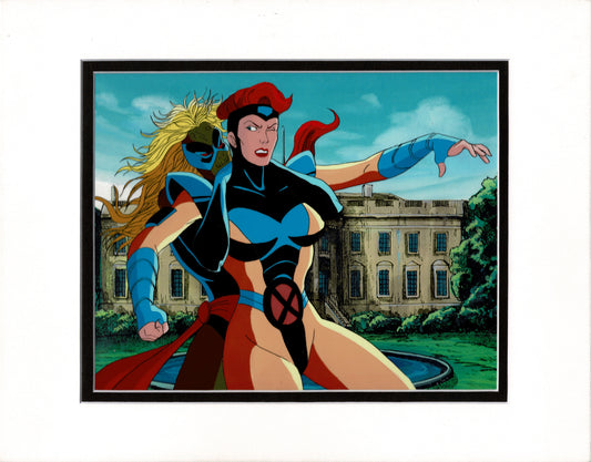 X-Men Xmen Marvel Production Animation Cel Setup Jean Grey vs Evil Ms Marvel 1992-7 44