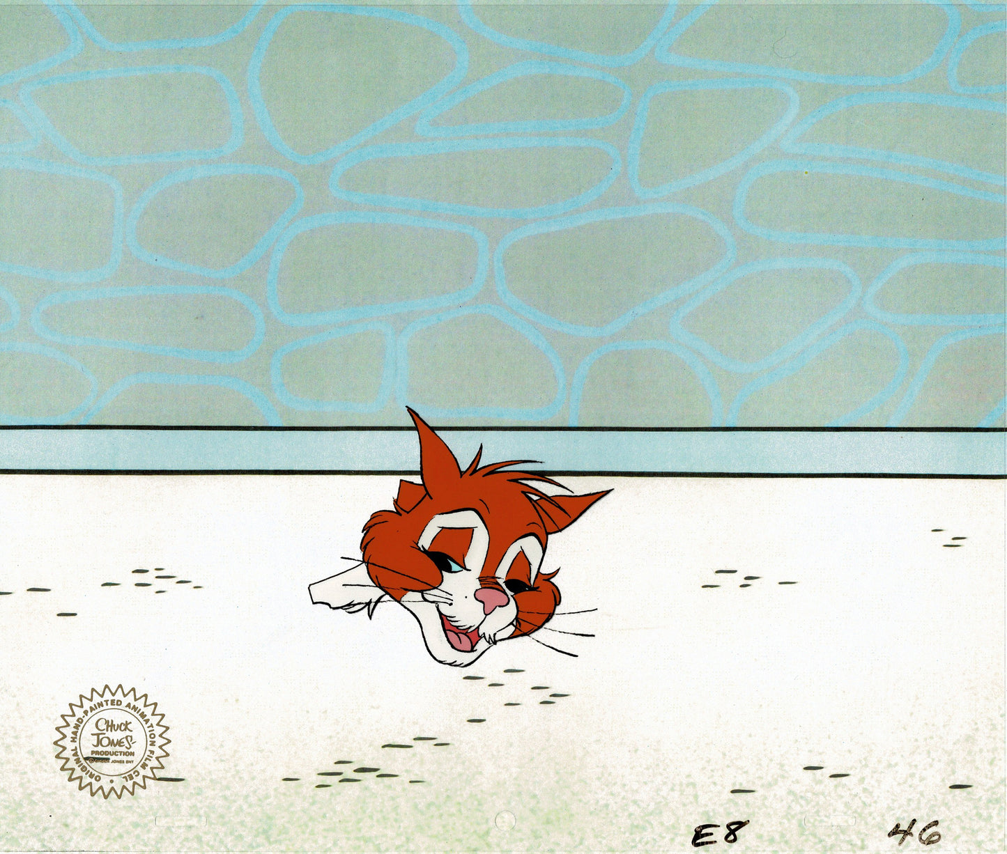Yankee Doodle Cricket Harry the Cat by Chuck Jones 1975 Original Production Animation Cel With Studio Seal 46