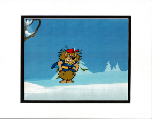 Yogi's Galaxy Goof-ups Great Space Race Scare Bear Production Animation Cel and Drawing from Hanna Barbera 1978-1979