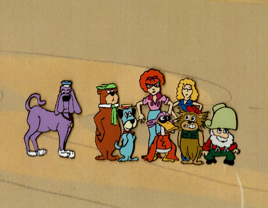 Yogi's Galaxy Goof-ups Production Animation Cel and Drawing from Hanna Barbera 1978 3
