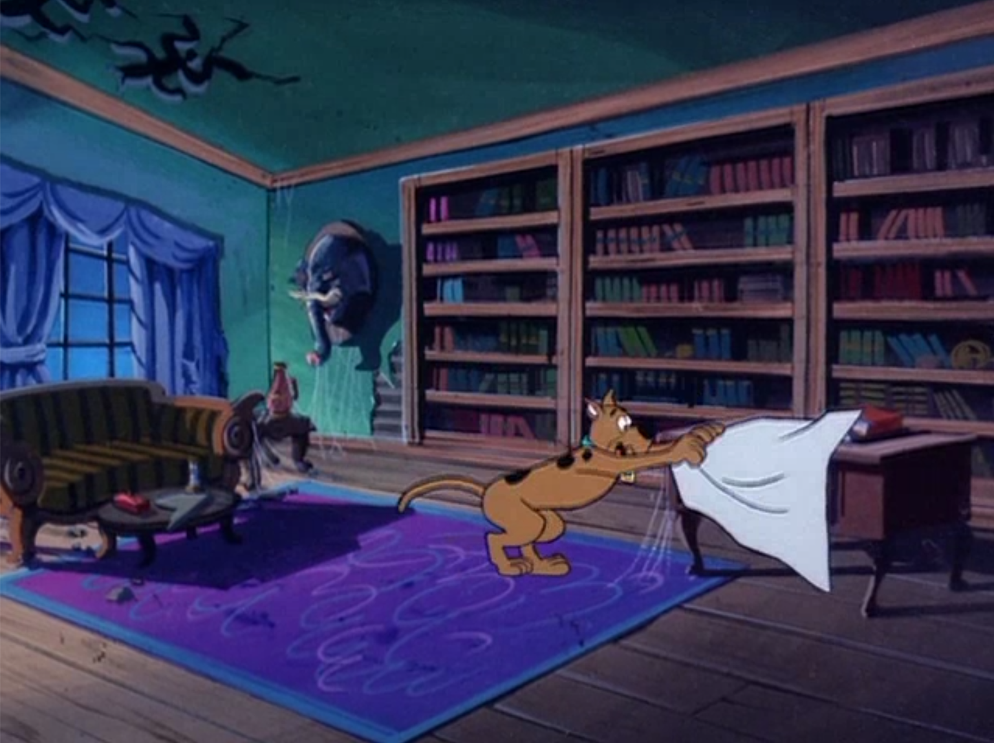 SCOOBY DOO 1983 Production Animation Production Background from Hanna Barbera Episode 2 Scoobygeist