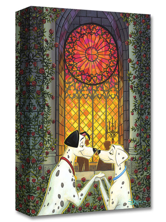 101 Dalmatians Walt Disney Fine Art Tim Rogerson Limited Edition Treasures on Canvas TOC "101 Roses"