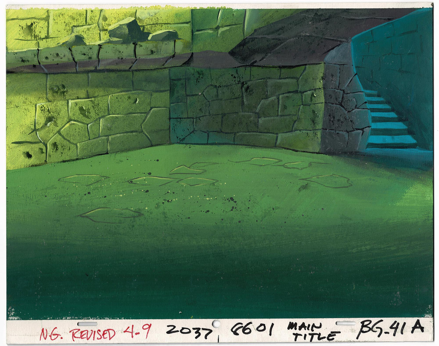 SCOOBY DOO 1988 Reluctant Werewolf Animation Production Background Hanna Barbera