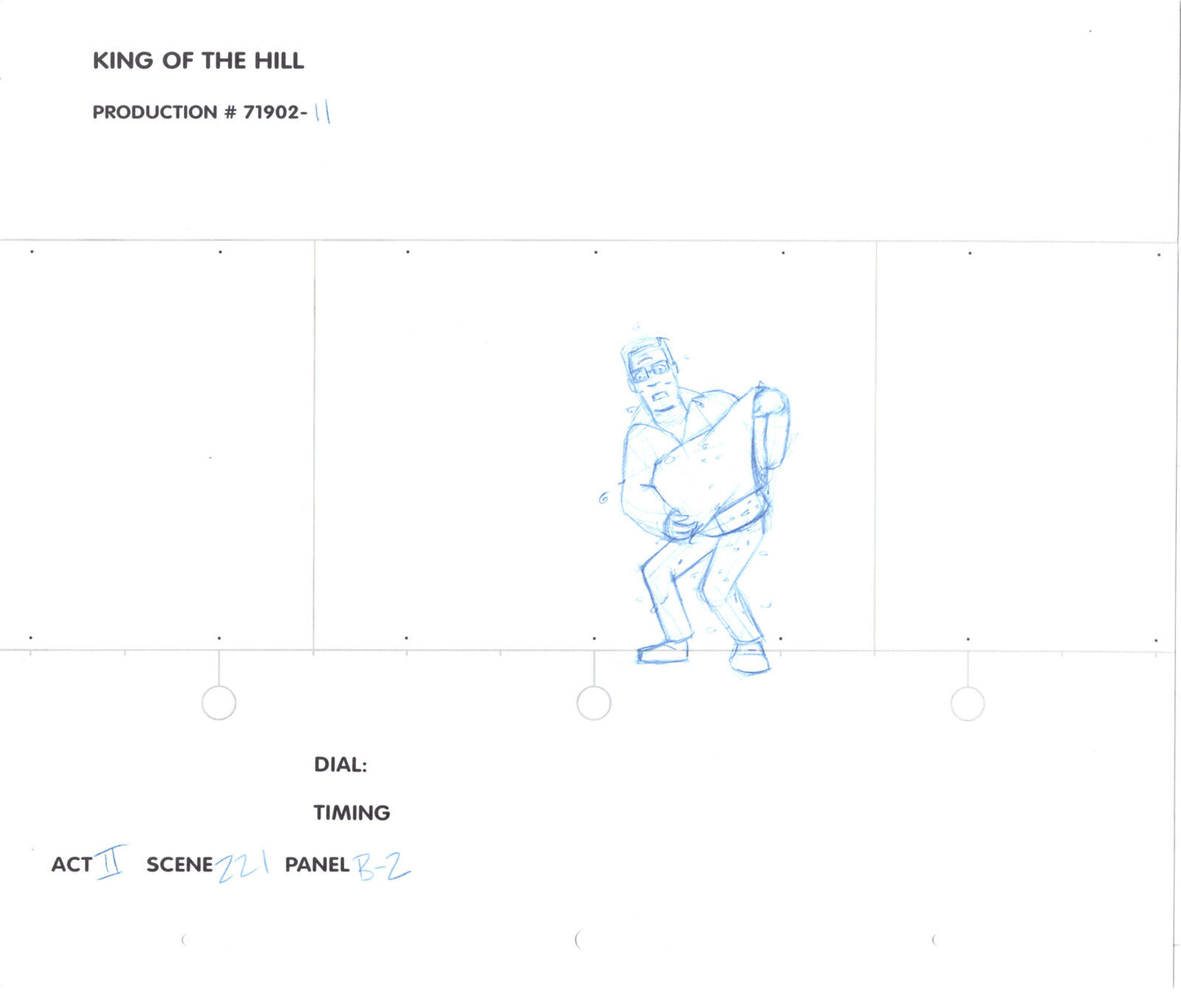 Lot of 4 King of the Hill Original Animation Production Cel Drawings from FOX - See below - ONLY for Matthew M - we will not honor this purchase for anyone else 2