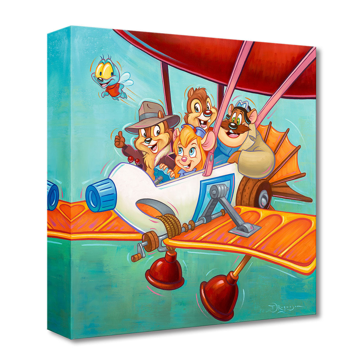 Chip and Dale Walt Disney Fine Art Tim Rogerson Limited Edition of 1500 Treasures on Canvas Print TOC "The Ranger Plane"